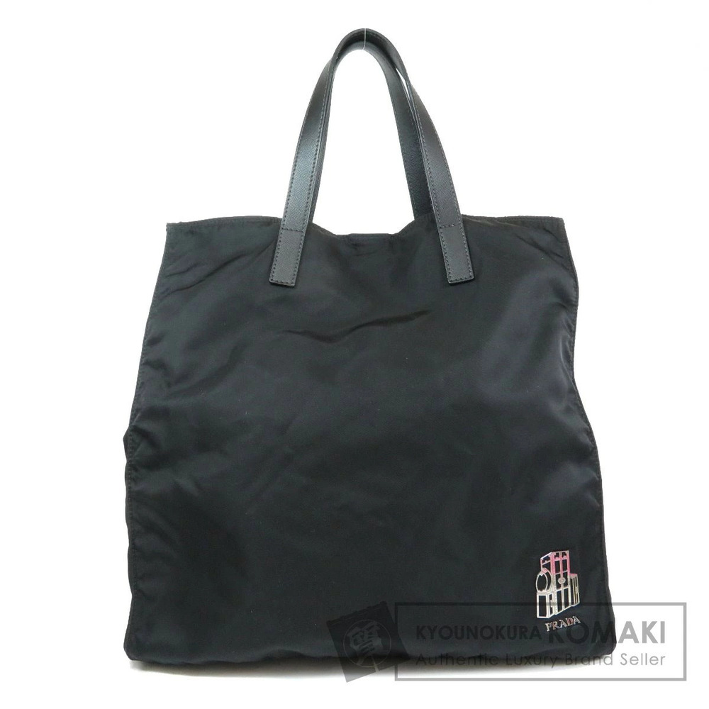 Prada Tessuto tote bag distinctive graphic patch Black